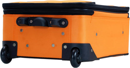 Fashion Softside Upright Luggage Set, Expandable, Wheel, Telescopic Handle,Turquoise, (14/19) - Colors B