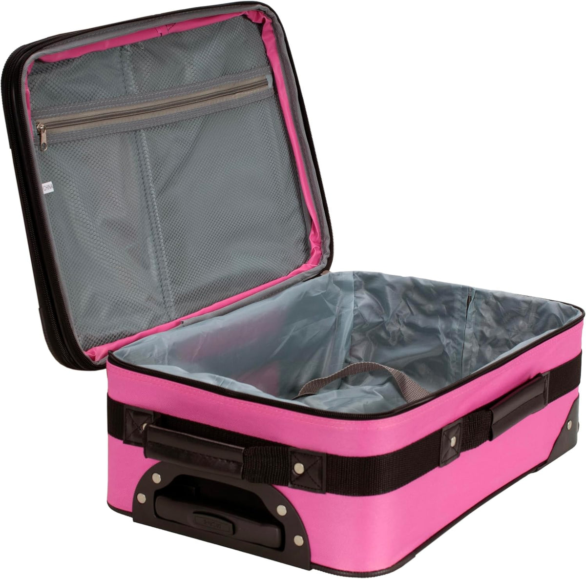 Fashion Softside Upright Luggage Set, Expandable, Wheel, Telescopic Handle,Turquoise, (14/19) - Colors B