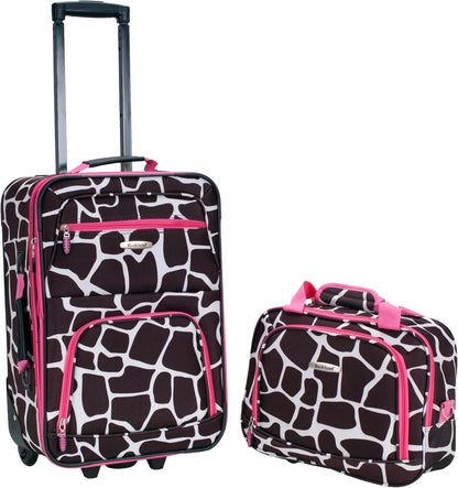 Fashion Softside Upright Luggage Set, Expandable, Wheel, Telescopic Handle,Turquoise, (14/19) - Colors B