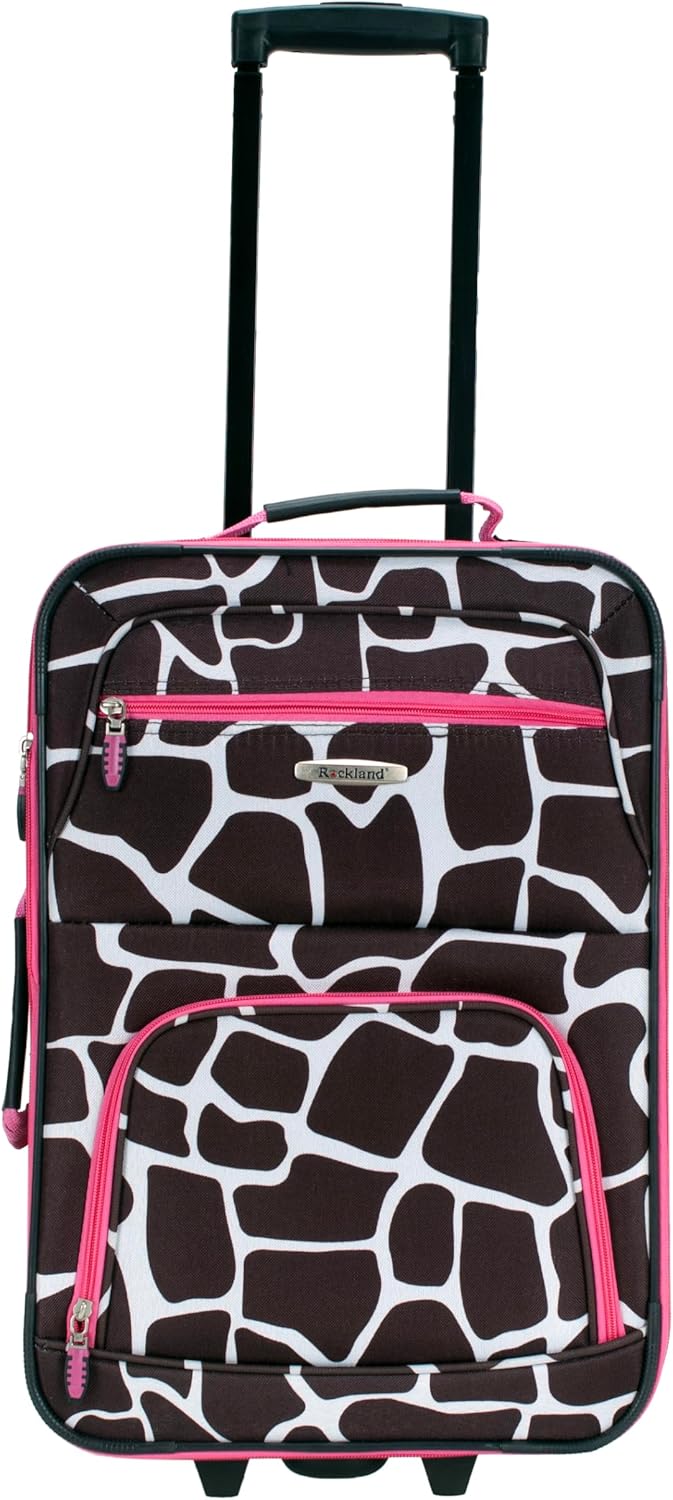 Fashion Softside Upright Luggage Set, Expandable, Wheel, Telescopic Handle,Turquoise, (14/19) - Colors B