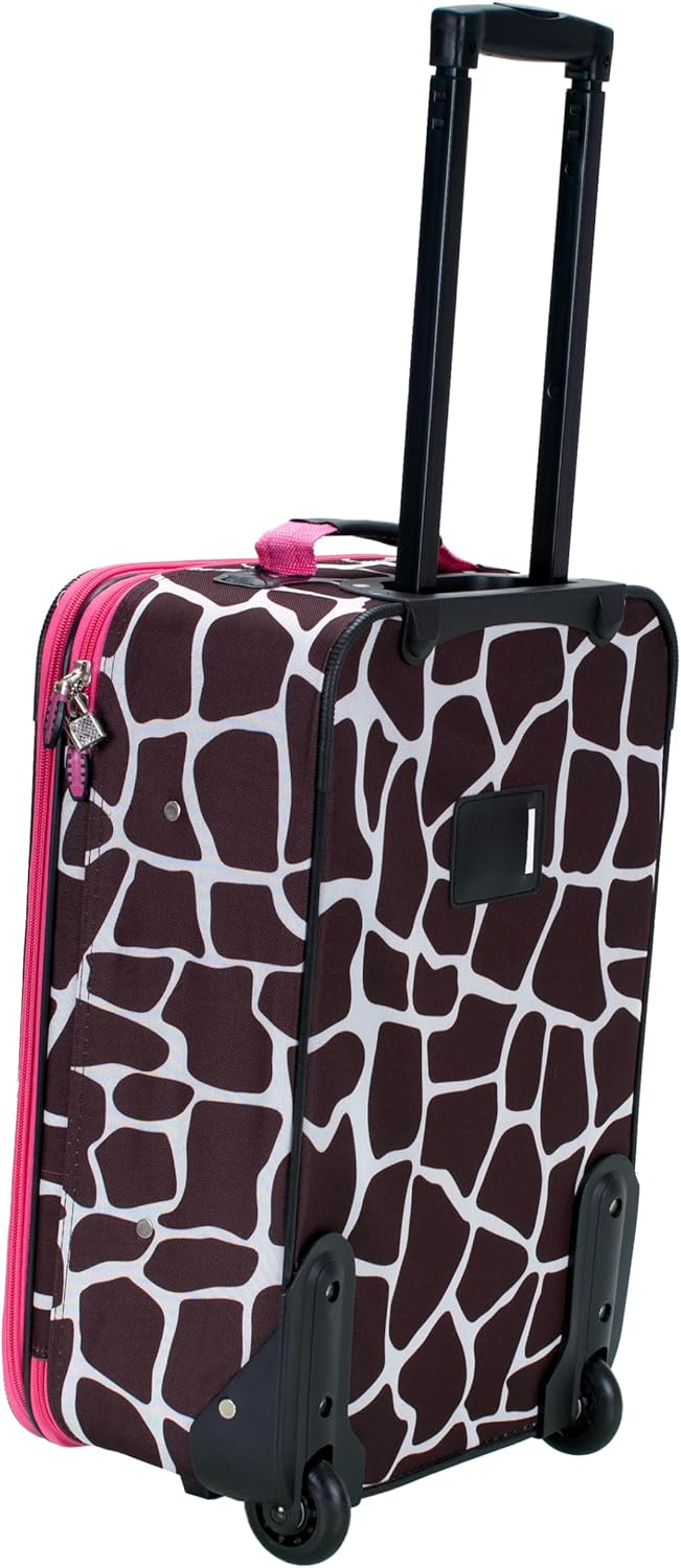 Fashion Softside Upright Luggage Set, Expandable, Wheel, Telescopic Handle,Turquoise, (14/19) - Colors B