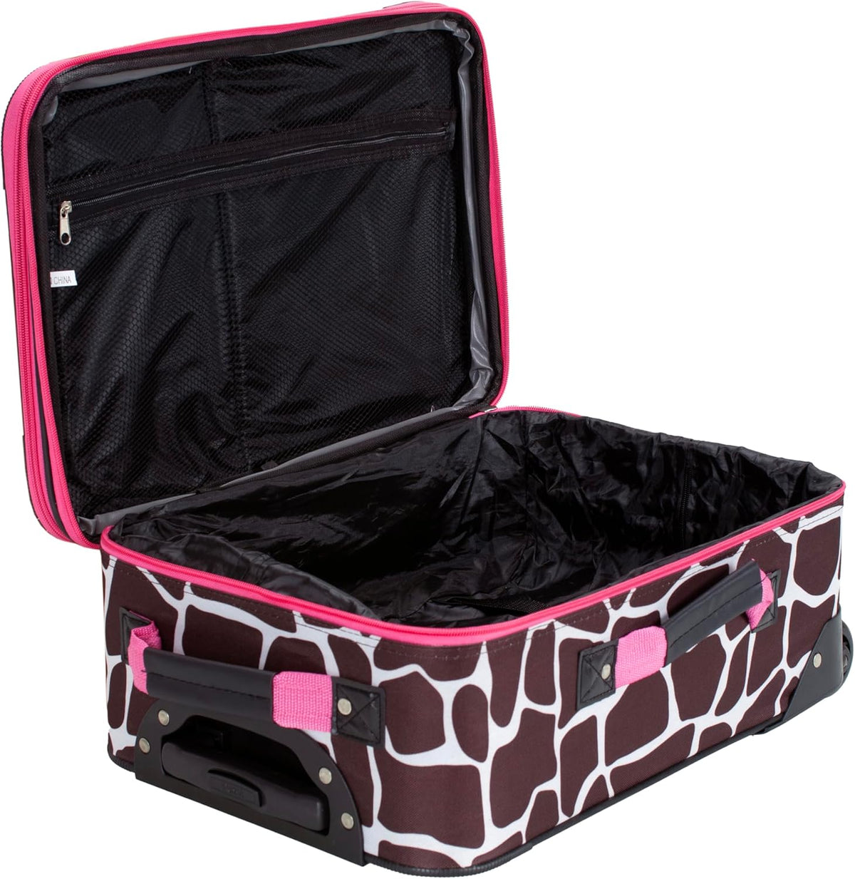 Fashion Softside Upright Luggage Set, Expandable, Wheel, Telescopic Handle,Turquoise, (14/19) - Colors B