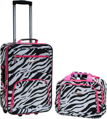 Fashion Softside Upright Luggage Set, Expandable, Wheel, Telescopic Handle,Turquoise, (14/19) - Colors B