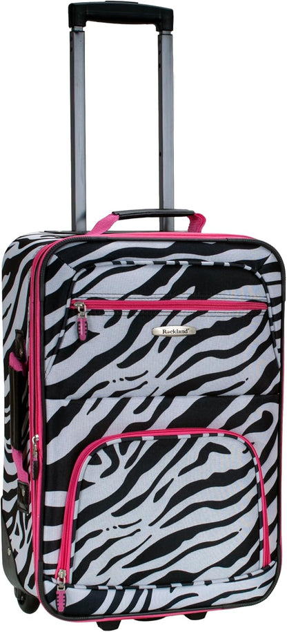 Fashion Softside Upright Luggage Set, Expandable, Wheel, Telescopic Handle,Turquoise, (14/19) - Colors B