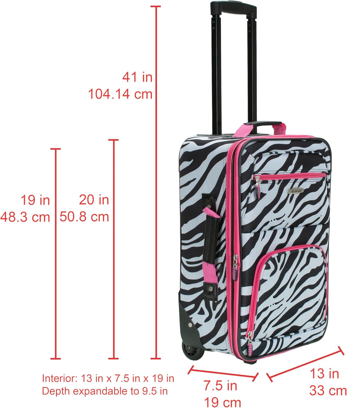 Fashion Softside Upright Luggage Set, Expandable, Wheel, Telescopic Handle,Turquoise, (14/19) - Colors B