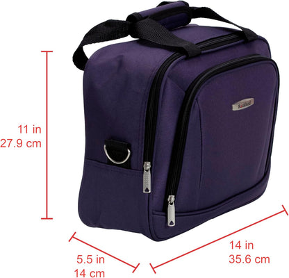 Fashion Softside Upright Luggage Set, Expandable, Wheel, Telescopic Handle,Turquoise, (14/19) - Colors B