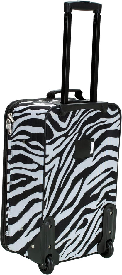 Fashion Softside Upright Luggage Set, Expandable, Wheel, Telescopic Handle,Turquoise, (14/19) - Colors B
