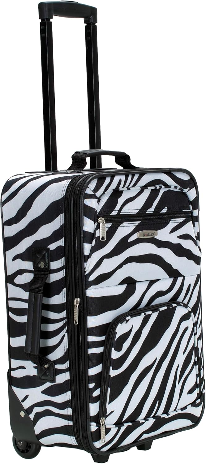Fashion Softside Upright Luggage Set, Expandable, Wheel, Telescopic Handle,Turquoise, (14/19) - Colors B