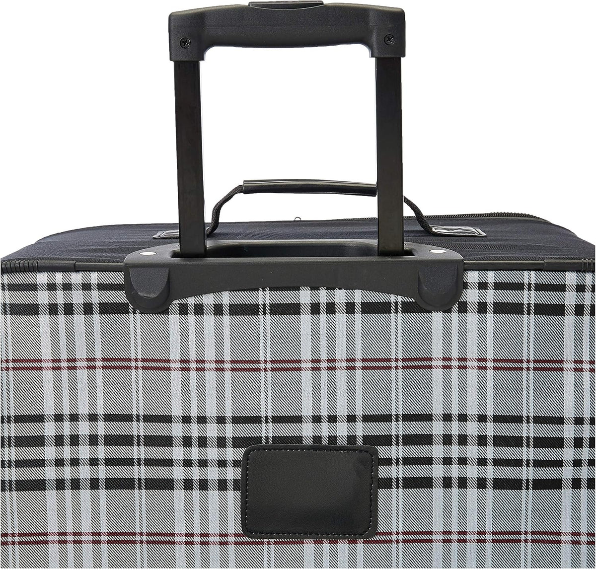 Fashion Softside Upright Luggage Set, Expandable, Wheel, Telescopic Handle,Turquoise, (14/19) - Colors B
