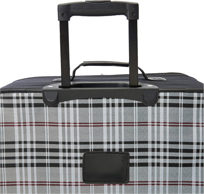 Fashion Softside Upright Luggage Set, Expandable, Wheel, Telescopic Handle,Turquoise, (14/19) - Colors B