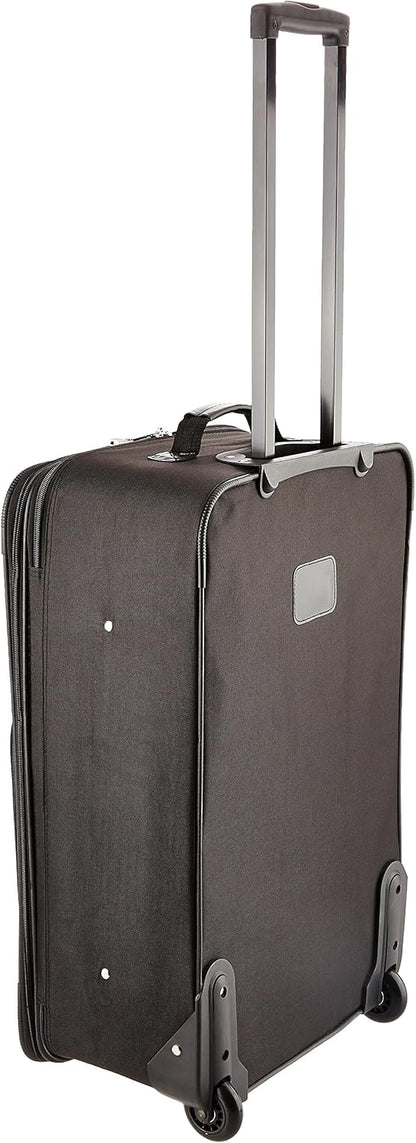 Fashion Softside Upright Luggage Set, Expandable, Wheel, Telescopic Handle,Turquoise, (14/19) - Colors B