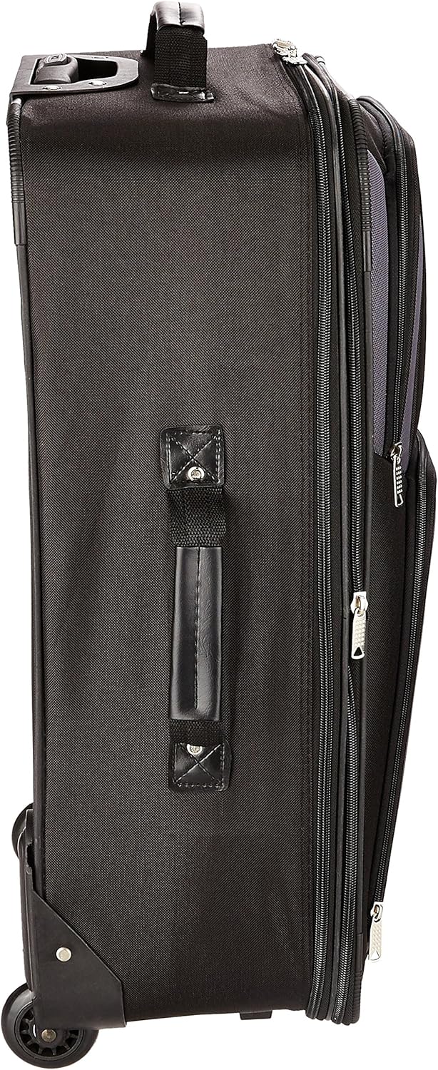 Fashion Softside Upright Luggage Set, Expandable, Wheel, Telescopic Handle,Turquoise, (14/19) - Colors B