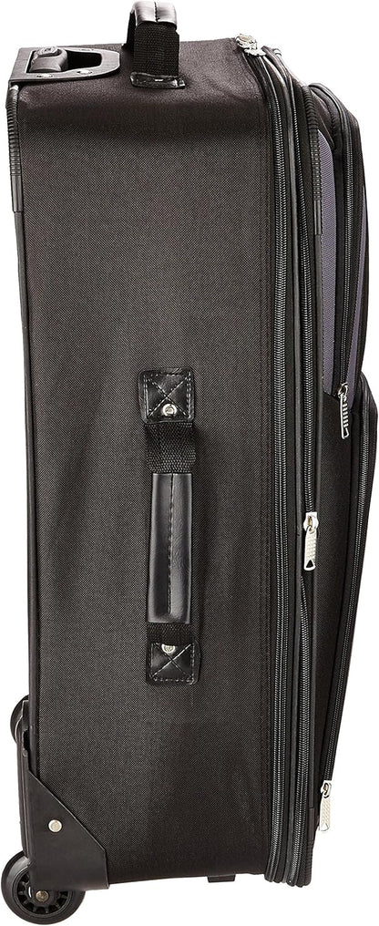 Fashion Softside Upright Luggage Set, Expandable, Wheel, Telescopic Handle,Turquoise, (14/19) - Colors B