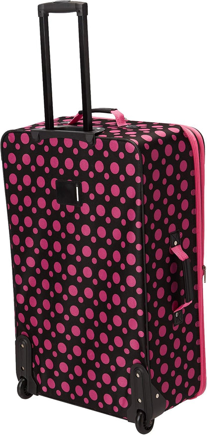 Fashion Softside Upright Luggage Set, Expandable, Wheel, Telescopic Handle,Turquoise, (14/19) - Colors B