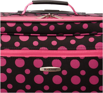 Fashion Softside Upright Luggage Set, Expandable, Wheel, Telescopic Handle,Turquoise, (14/19) - Colors B
