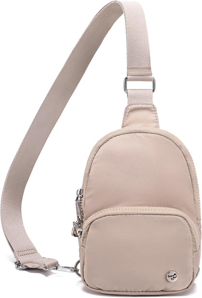 Small Anti Theft Crossbody Bags for Women Lightweight RFID Sling Bag | Nylon Travel Purse for Daily Casual Use