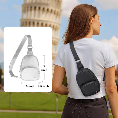 Small Anti Theft Crossbody Bags for Women Lightweight RFID Sling Bag | Nylon Travel Purse for Daily Casual Use