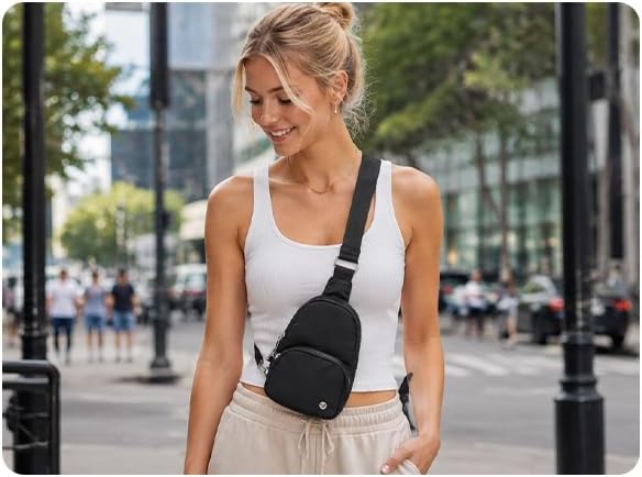 Small Anti Theft Crossbody Bags for Women Lightweight RFID Sling Bag | Nylon Travel Purse for Daily Casual Use