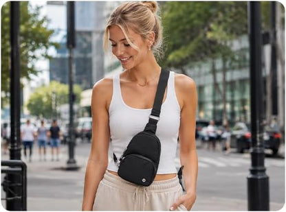 Small Anti Theft Crossbody Bags for Women Lightweight RFID Sling Bag | Nylon Travel Purse for Daily Casual Use