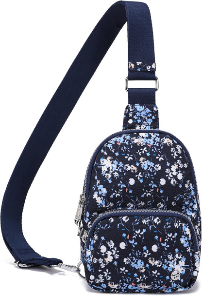 Small Anti Theft Crossbody Bags for Women Lightweight RFID Sling Bag | Nylon Travel Purse for Daily Casual Use
