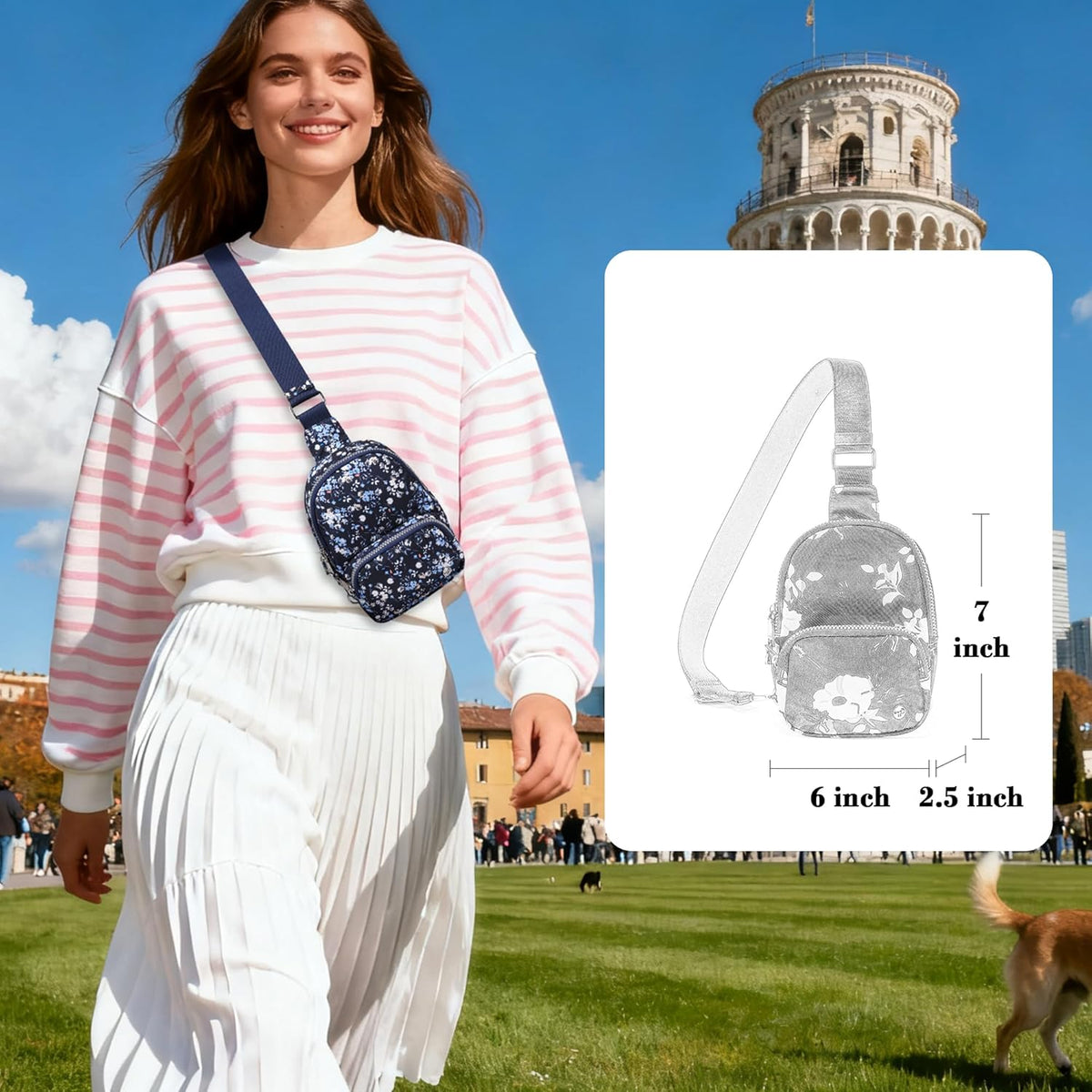 Small Anti Theft Crossbody Bags for Women Lightweight RFID Sling Bag | Nylon Travel Purse for Daily Casual Use