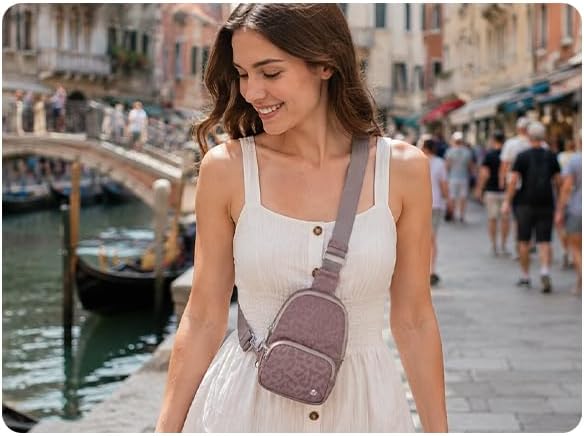 Small Anti Theft Crossbody Bags for Women Lightweight RFID Sling Bag | Nylon Travel Purse for Daily Casual Use