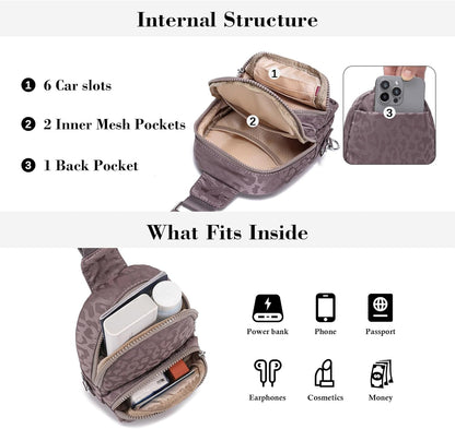 Small Anti Theft Crossbody Bags for Women Lightweight RFID Sling Bag | Nylon Travel Purse for Daily Casual Use