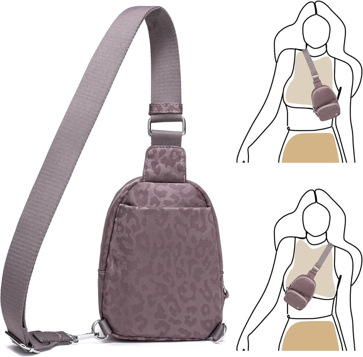 Small Anti Theft Crossbody Bags for Women Lightweight RFID Sling Bag | Nylon Travel Purse for Daily Casual Use