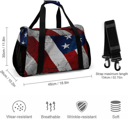 Large Sports Bag Gym Duffel for Travel Weekender Overnight Trip Simple Functional Layout