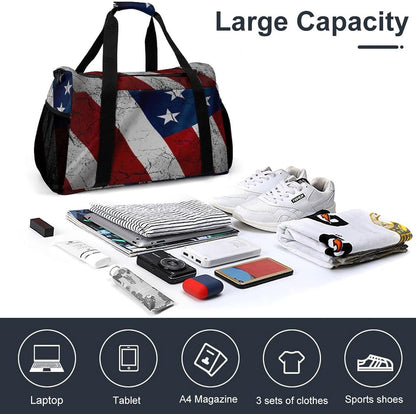 Large Sports Bag Gym Duffel for Travel Weekender Overnight Trip Simple Functional Layout