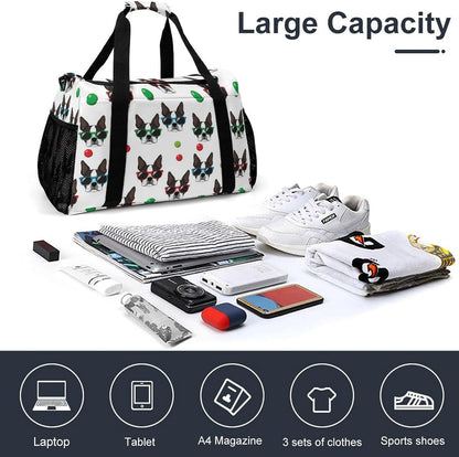 Large Sports Bag Gym Duffel for Travel Weekender Overnight Trip Simple Functional Layout