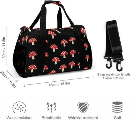 Large Sports Bag Gym Duffel for Travel Weekender Overnight Trip Simple Functional Layout