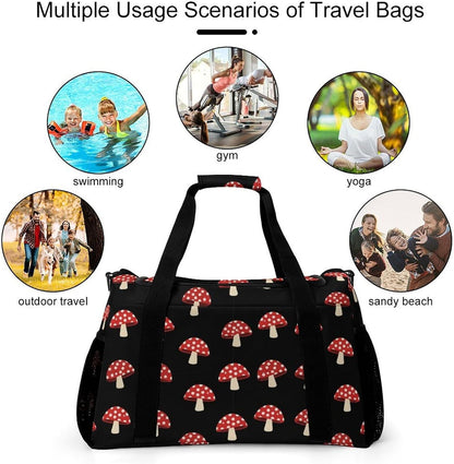 Large Sports Bag Gym Duffel for Travel Weekender Overnight Trip Simple Functional Layout