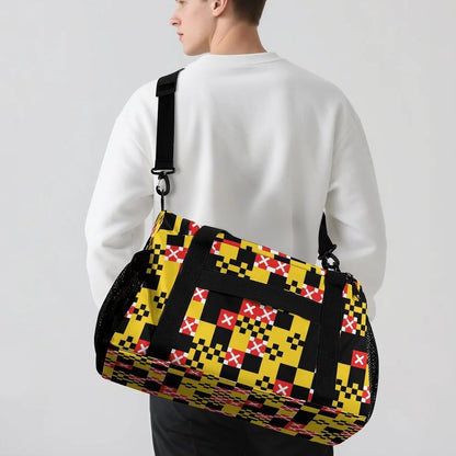 Large Sports Bag Gym Duffel for Travel Weekender Overnight Trip Simple Functional Layout