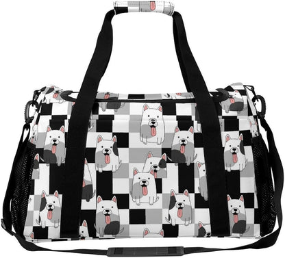 Large Sports Bag Gym Duffel for Travel Weekender Overnight Trip Simple Functional Layout