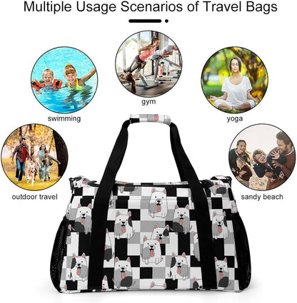Large Sports Bag Gym Duffel for Travel Weekender Overnight Trip Simple Functional Layout