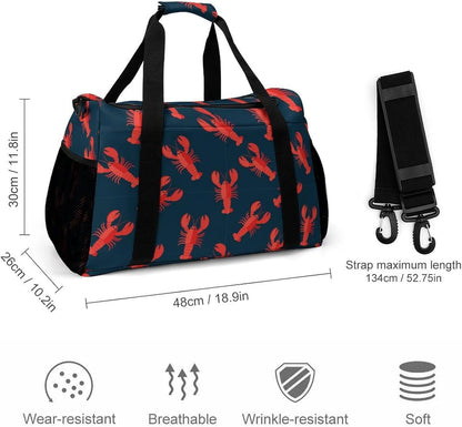 Large Sports Bag Gym Duffel for Travel Weekender Overnight Trip Simple Functional Layout