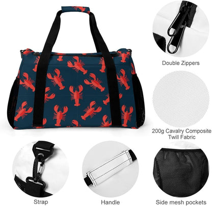 Large Sports Bag Gym Duffel for Travel Weekender Overnight Trip Simple Functional Layout