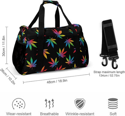 Large Sports Bag Gym Duffel for Travel Weekender Overnight Trip Simple Functional Layout