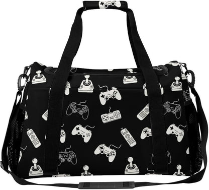 Large Sports Bag Gym Duffel for Travel Weekender Overnight Trip Simple Functional Layout