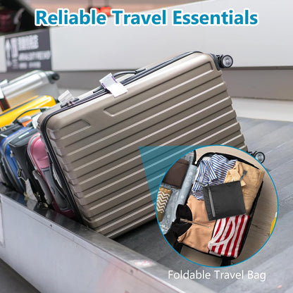 60L Duffle Bag with Shoes Compartment - Foldable&Large Capacity Travel Duffel Bags, Lightweight & Water-Resistant Gym Bag - Rose