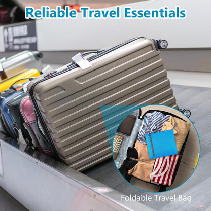 60L Duffle Bag with Shoes Compartment - Foldable&Large Capacity Travel Duffel Bags, Lightweight & Water-Resistant Gym Bag - Rose