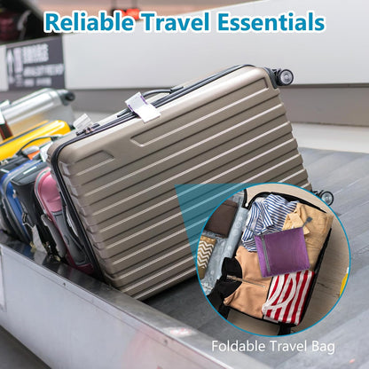 60L Duffle Bag with Shoes Compartment - Foldable&Large Capacity Travel Duffel Bags, Lightweight & Water-Resistant Gym Bag - Rose