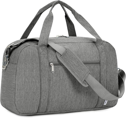 18" Carry on Bag with Laptop Compartment 14 Inch Travel Duffel Bag for Spirit Airlines Personal Item Bag Overnight Weekender Bag with Wet Pocket for Women and Men (Black)