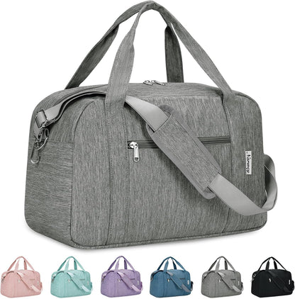 18" Carry on Bag with Laptop Compartment 14 Inch Travel Duffel Bag for Spirit Airlines Personal Item Bag Overnight Weekender Bag with Wet Pocket for Women and Men (Black)