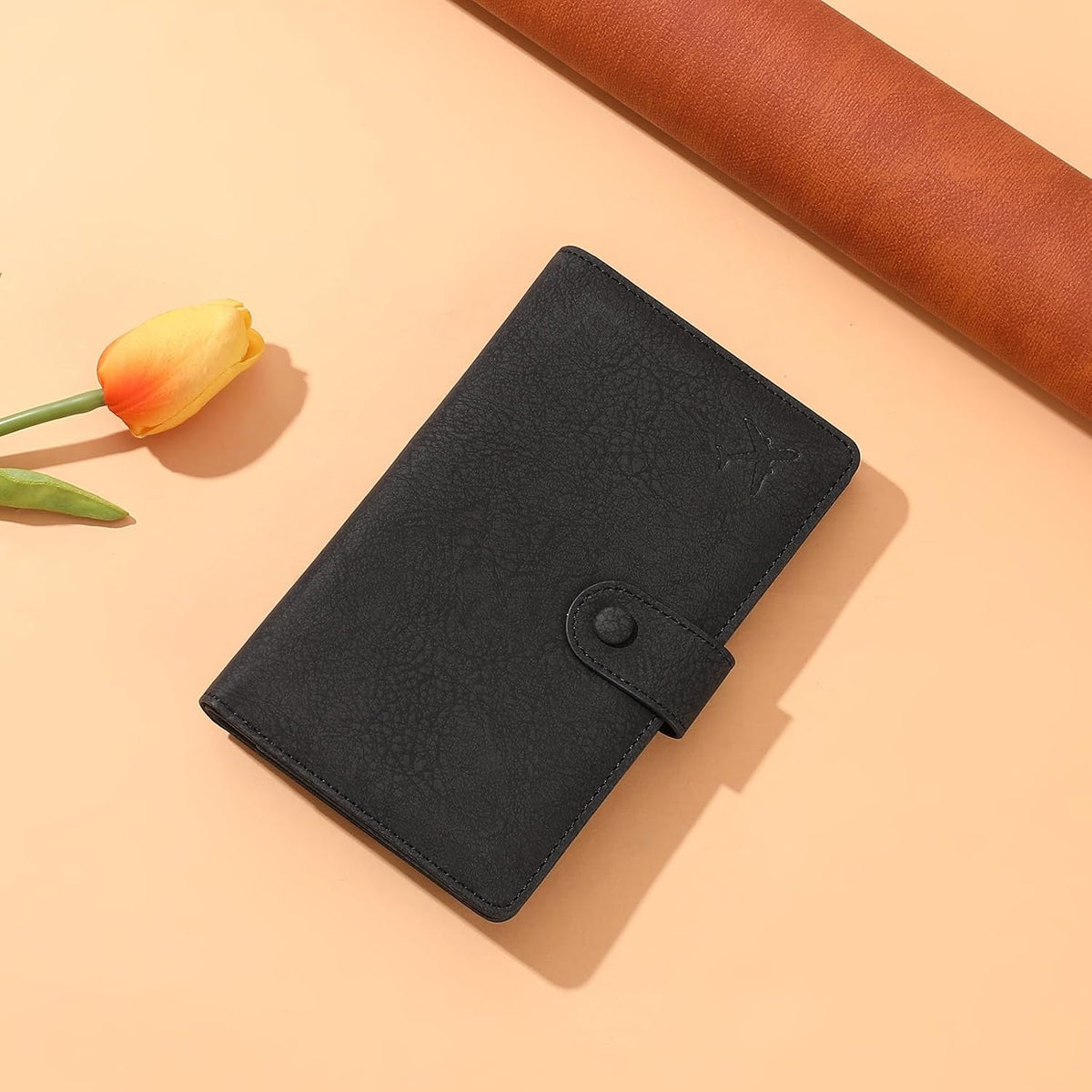 Family Passport Holder Wallet RFID Blocking Zippered Passport Wallet,Women and Men Travel Wallet Ladies Passport Cover