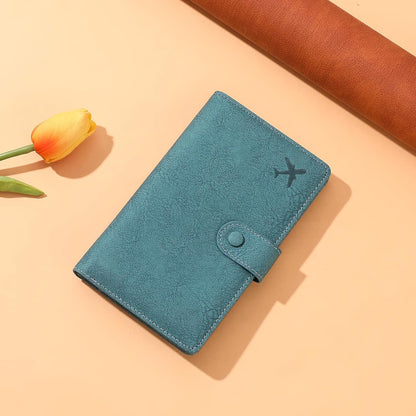 Family Passport Holder Wallet RFID Blocking Zippered Passport Wallet,Women and Men Travel Wallet Ladies Passport Cover