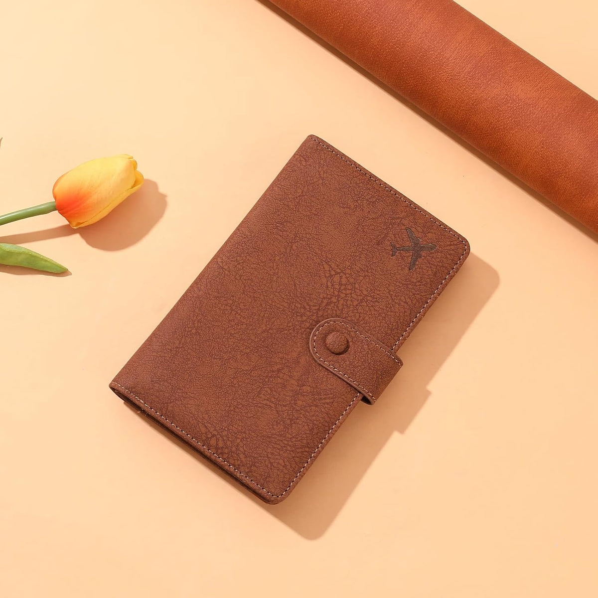 Family Passport Holder Wallet RFID Blocking Zippered Passport Wallet,Women and Men Travel Wallet Ladies Passport Cover