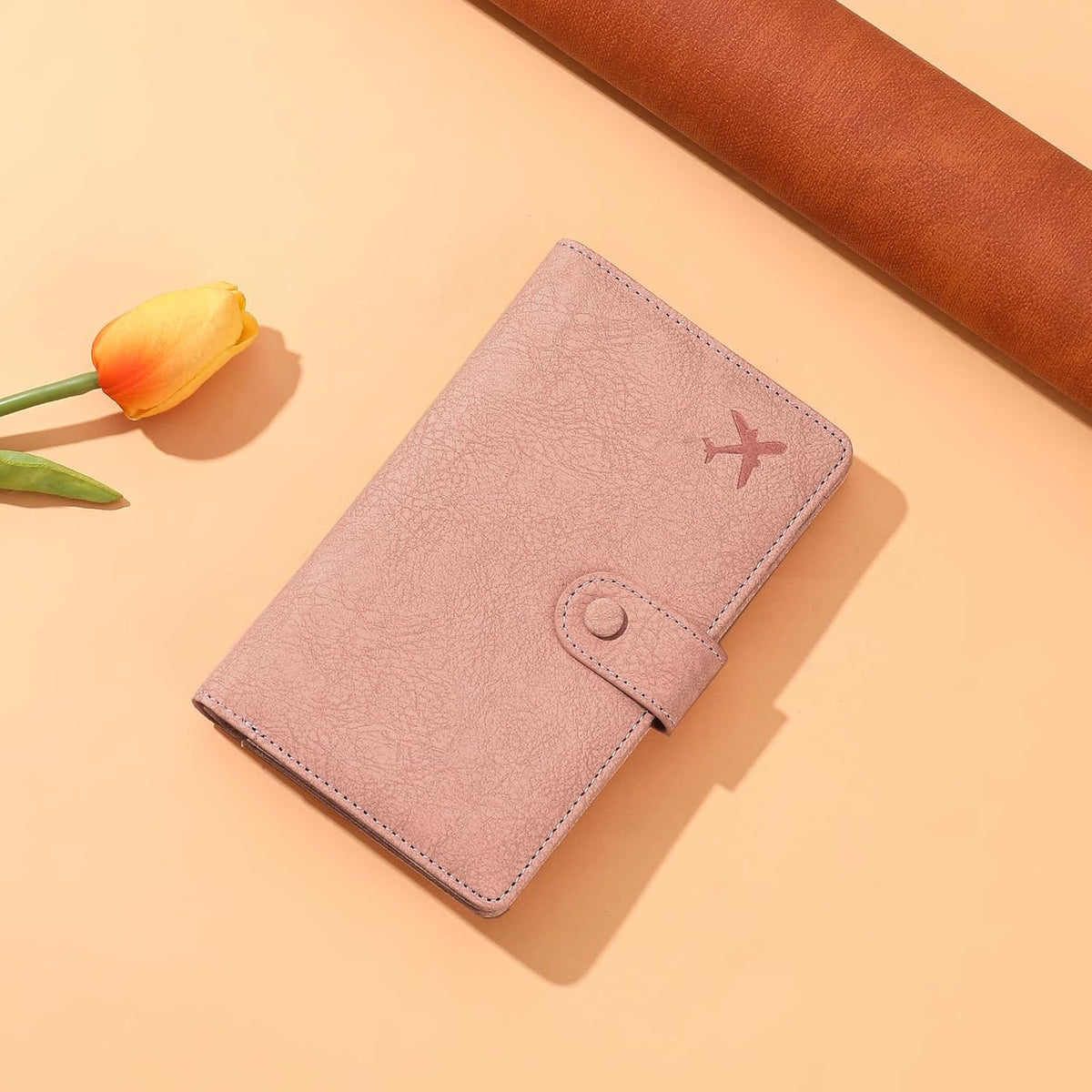 Family Passport Holder Wallet RFID Blocking Zippered Passport Wallet,Women and Men Travel Wallet Ladies Passport Cover