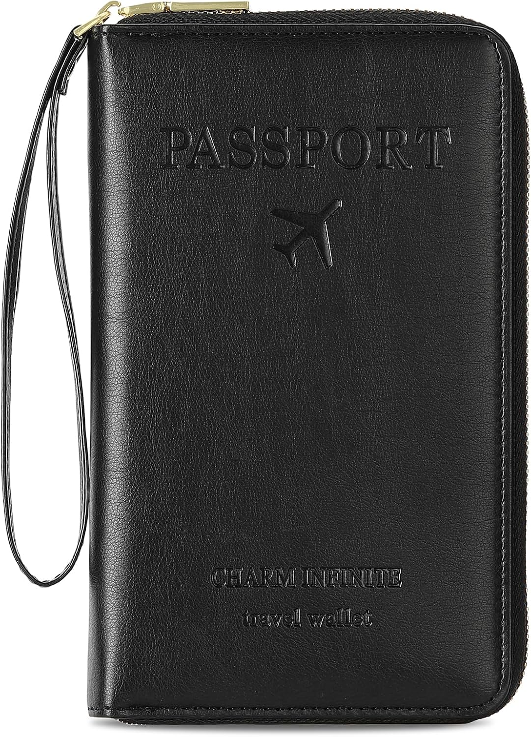 Family Passport Holder Wallet RFID Blocking Zippered Passport Wallet,Women and Men Travel Wallet Ladies Passport Cover
